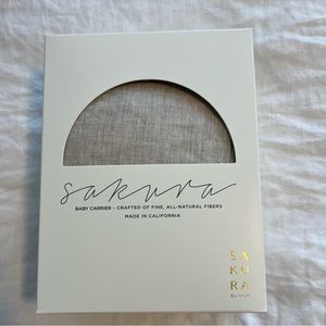 Sakura Bloom Linen Scout with Leather